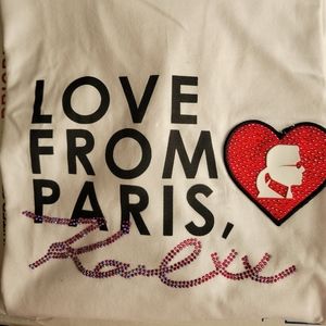 Karl Lagerfeld Love From Paris, Karl tshirt NWT size L